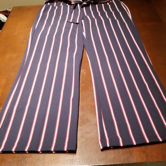 🆕️Large Navy striped palazzo pants - Picture 4 of 6